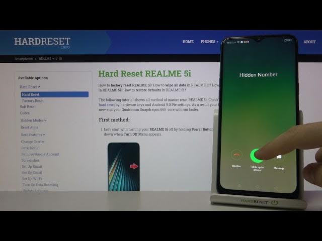 Video thumbnail for Realme 5i Incoming Call - Animation of an incoming call
