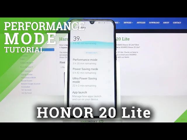Video thumbnail for Honor 20 Lite - How to Activate High Performance Mode