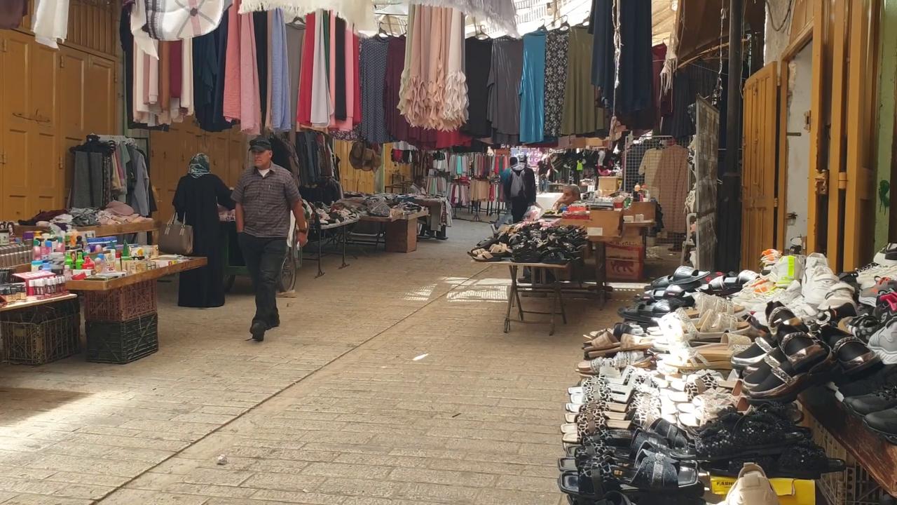 Video thumbnail for Markets of Hebron crowded ahead of Eid al-Adha in Palestine.