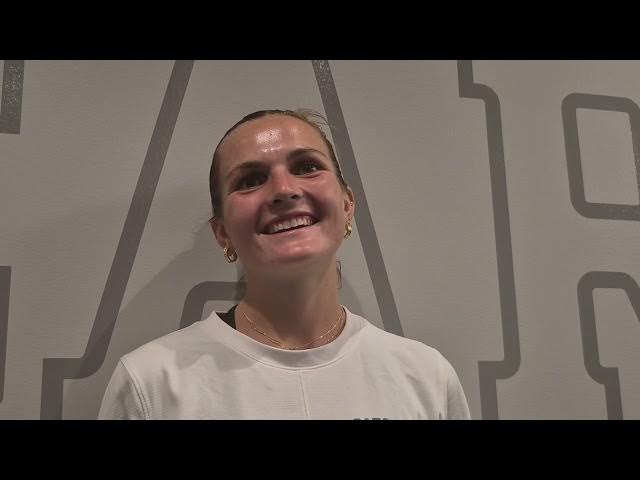 Video thumbnail for #UNC coach Erin Matson, Charly Bruder and Sofia Ferri after 7-0 win over Penn