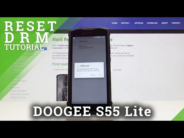 Video thumbnail for How to Reset DRM in DOOGEE S55 Lite - Erase Licenses