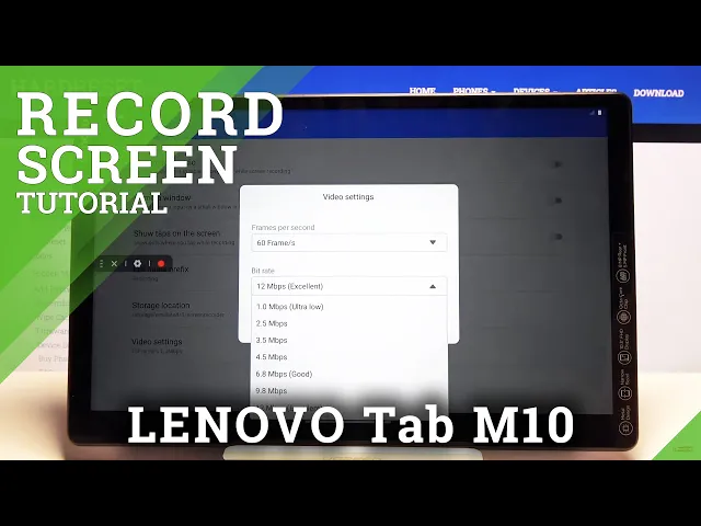 Video thumbnail for How to Start Screen Recording in LENOVO Tab M10 – Screen Recorder
