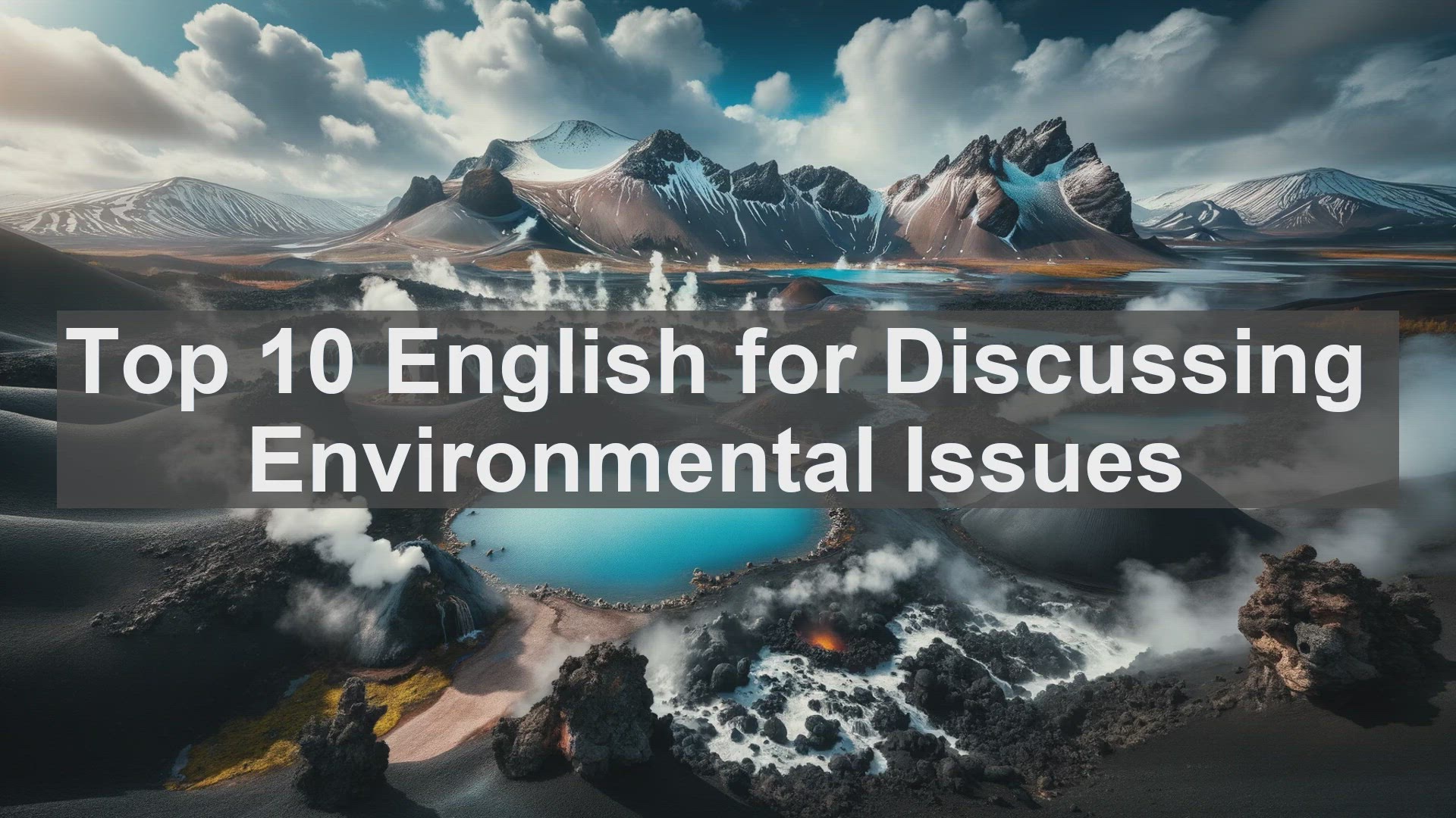 'Video thumbnail for Top 10 English for Discussing Environmental Issues'