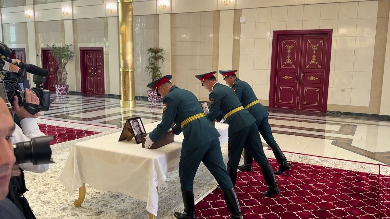 Video thumbnail for Tajikistan: Ceremony to hand over soil capsules from heroes' graves to Tajikistan.