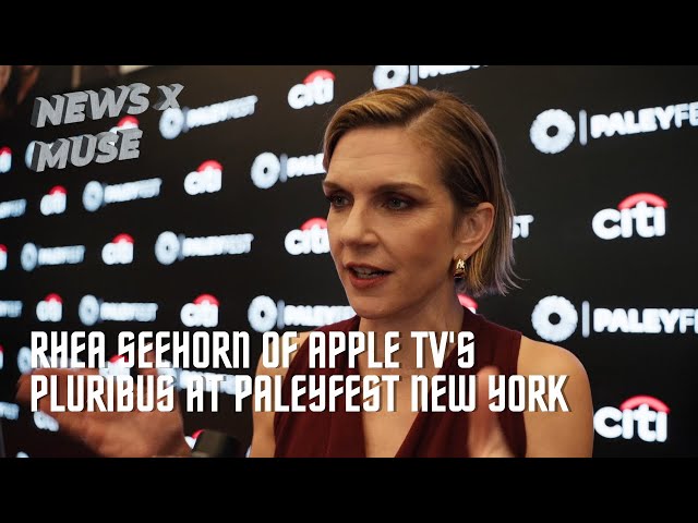 Video thumbnail for Rhea Seehorn of Apple TV's PLURIBUS at PaleyFest New York