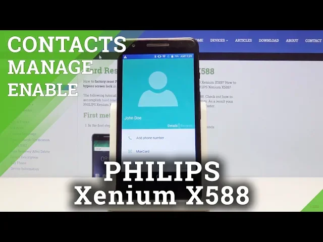 Video thumbnail for How to Personalize Contact in PHILIPS Xenium X588 - Add Photo to Contact