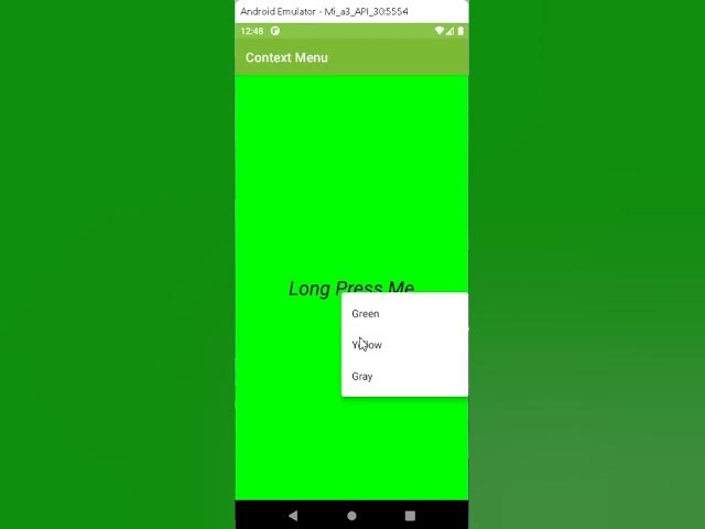Video thumbnail for Context Menu with Example Code Kotlin
