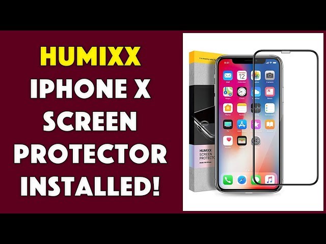Video thumbnail for HUMIXX IPhone X Glass Screen Protector -- INSTALLED & REVIEWED!