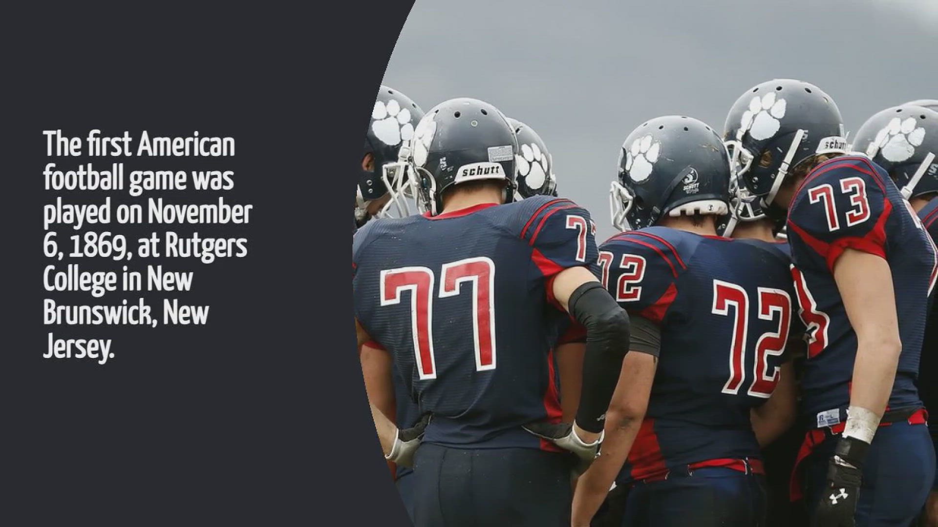 Video thumbnail for When Was The First American Football Game Played