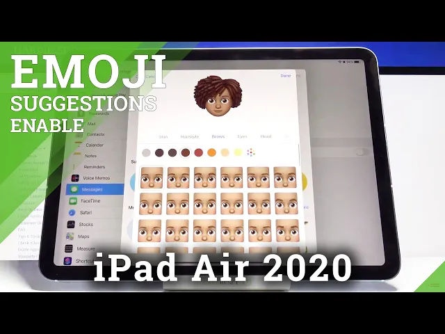 Video thumbnail for How to Personalize Memoji on iPad Air 2020 – Create Memoji Profile