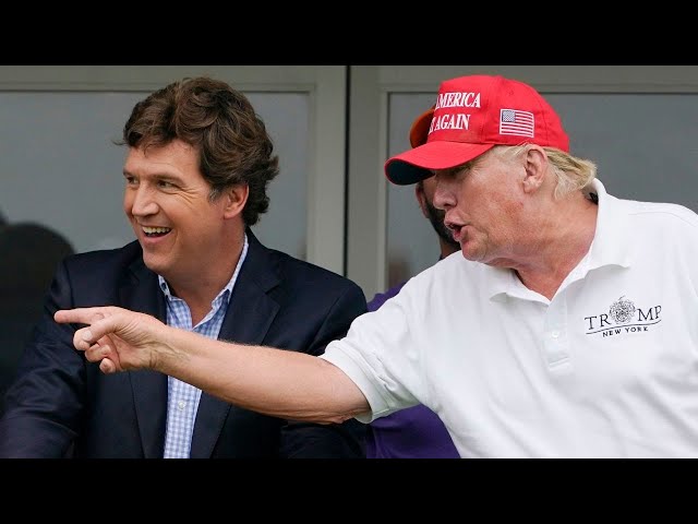 Video thumbnail for Tucker Carlson Breaks His Silence - Tells Reporters His Future Plans