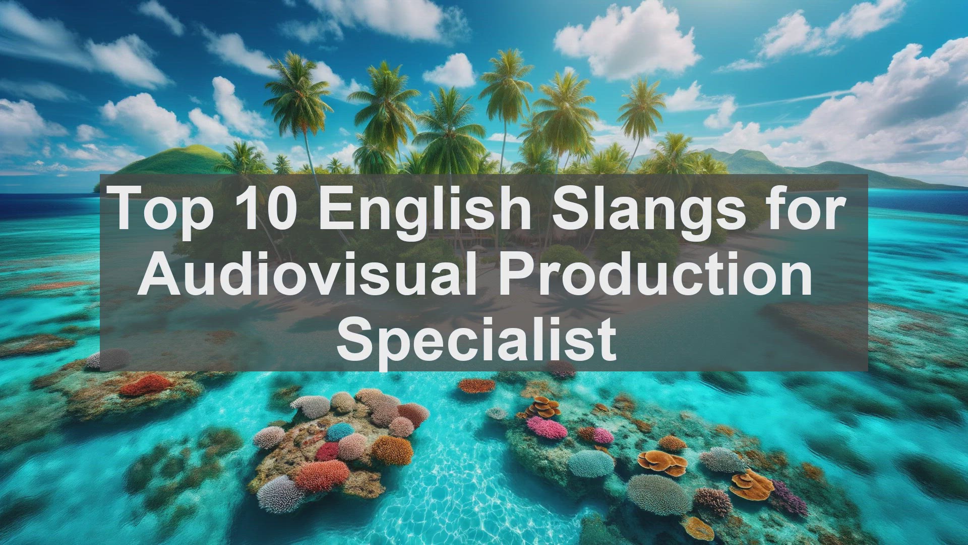 'Video thumbnail for Top 10 English Slangs for Audiovisual Production Specialist'