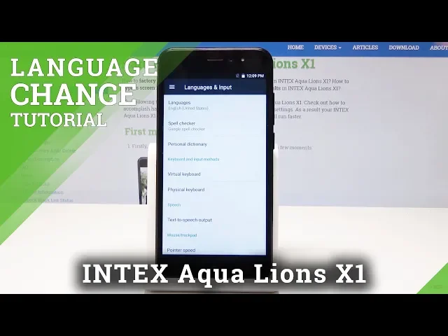 Video thumbnail for How to Change Language in INTEX Aqua Lions X1 - List of Languages