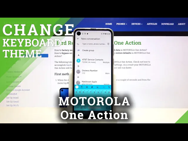 Video thumbnail for How to Choose Another Keyboard Theme on MOTOROLA One Action – Keyboard Look
