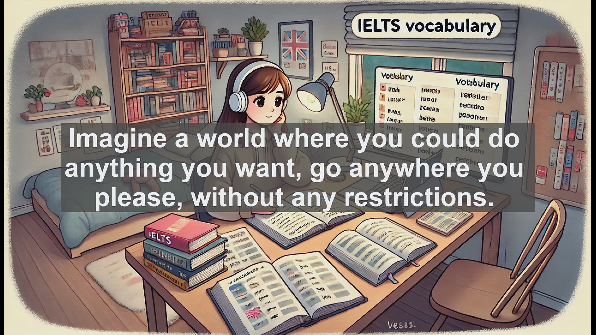 'Video thumbnail for 2500 Must Know IELTS 6.5 Vocabulary - Understanding 'Freely': Meaning, Usage, and IELTS Application'