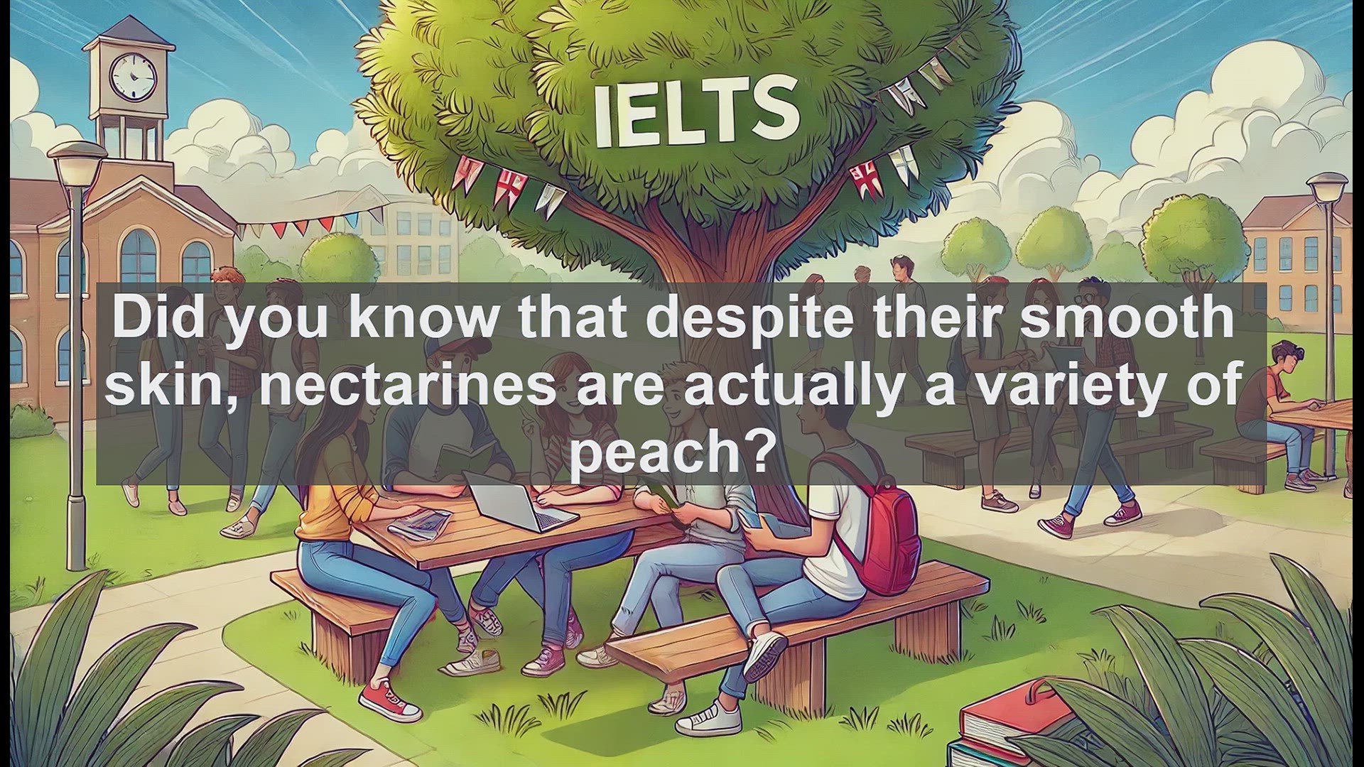 'Video thumbnail for 5000 Must Know IELTS 8.0 Vocabulary - Nectarine: A Sweet Addition to Your IELTS Vocabulary'