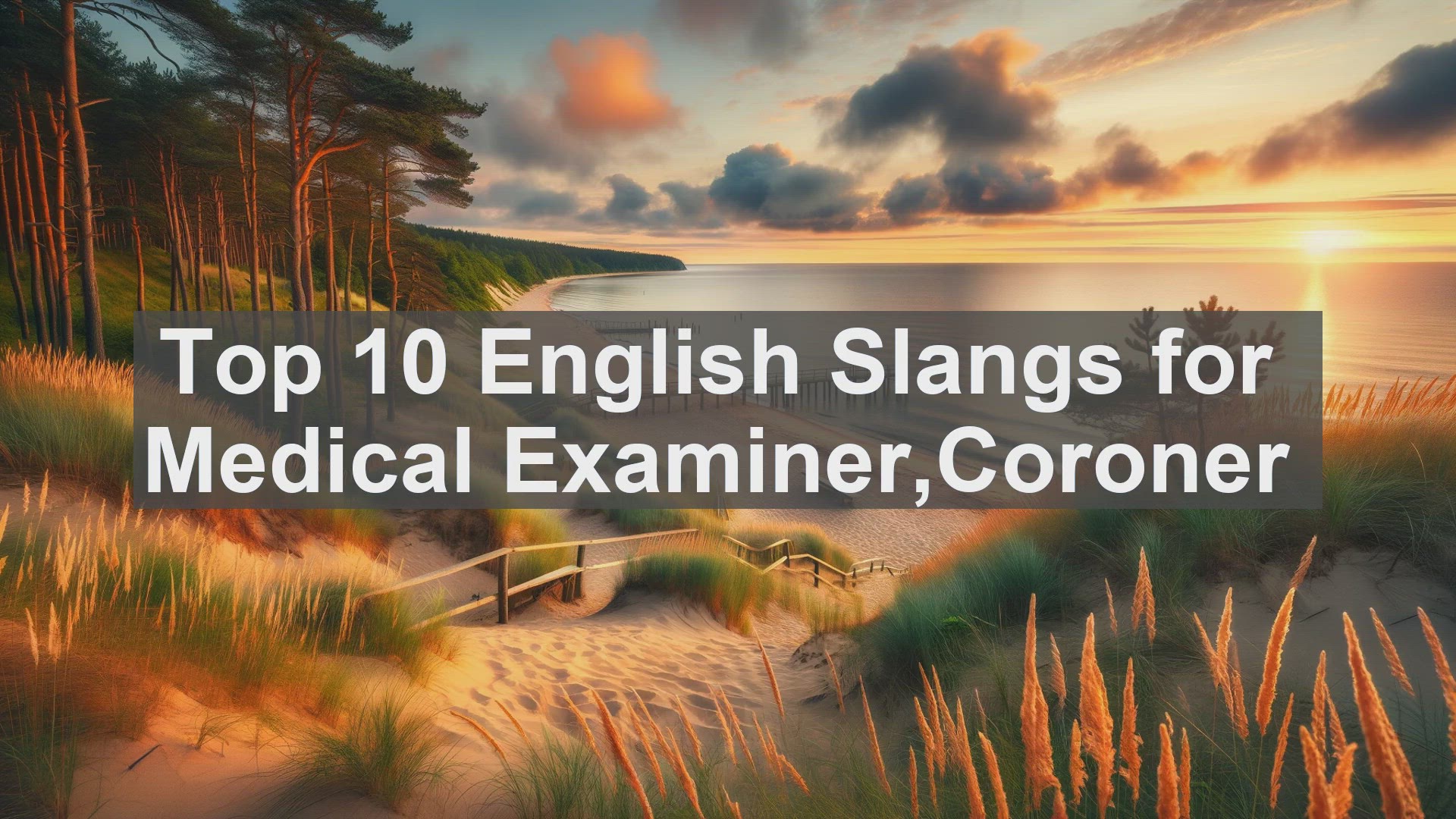 'Video thumbnail for Top 10 English Slangs for Medical ExaminerCoroner'