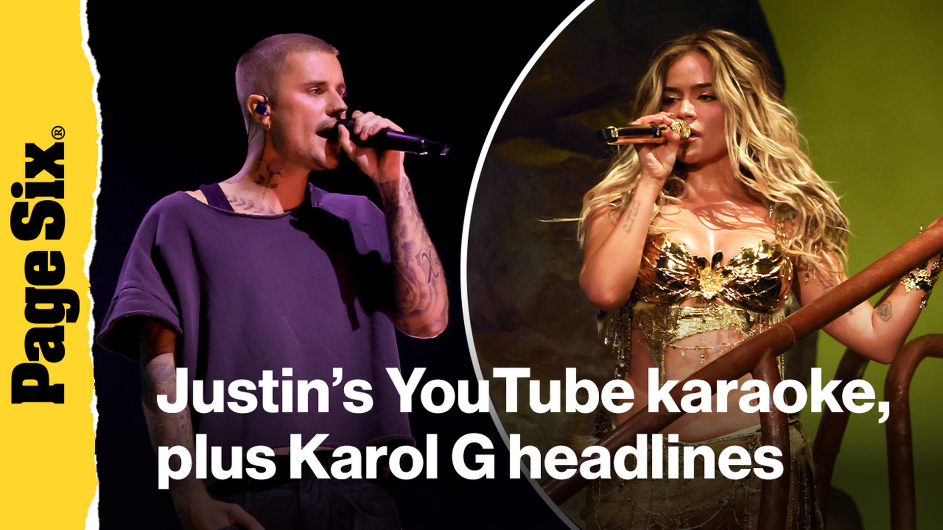 Video thumbnail for Justin Bieber's YouTube karaoke, plus Karol G headlines & more from Coachella 2026 | Yap Session
