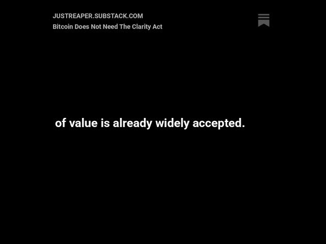 Video thumbnail for Bitcoin Needs Us To Take Custody