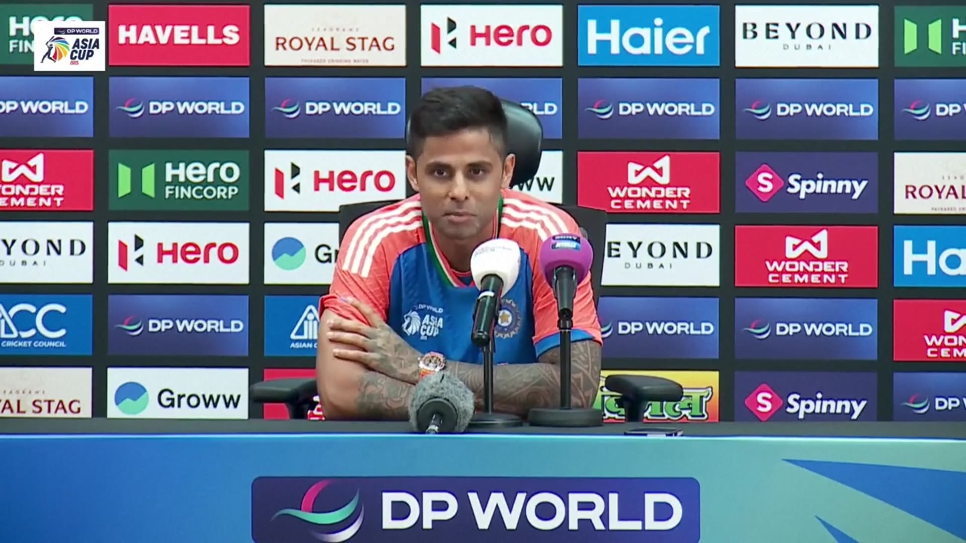 'Video thumbnail for Captain SKY defends India's handshake snub against Pakistan at Asia Cup'