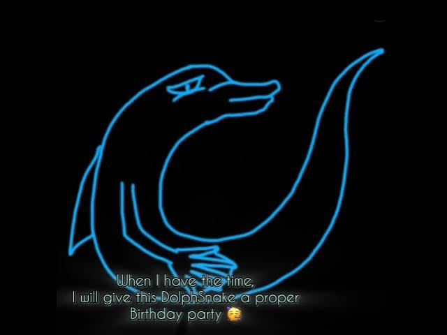 'Video thumbnail for Oct 15th 2021 was the Birthday of my DolphSnake, almost forgot about him.'