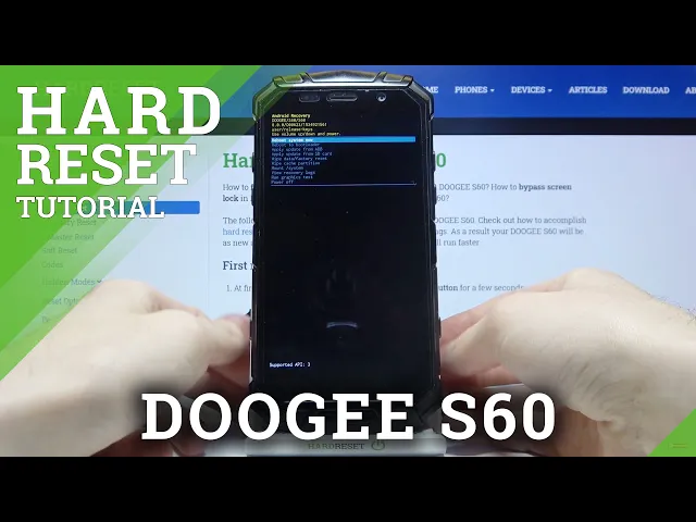 Video thumbnail for How to Hard Reset DOOGEE S60 – Wipe Data by Recovery Mode / Bypass Screen Lock