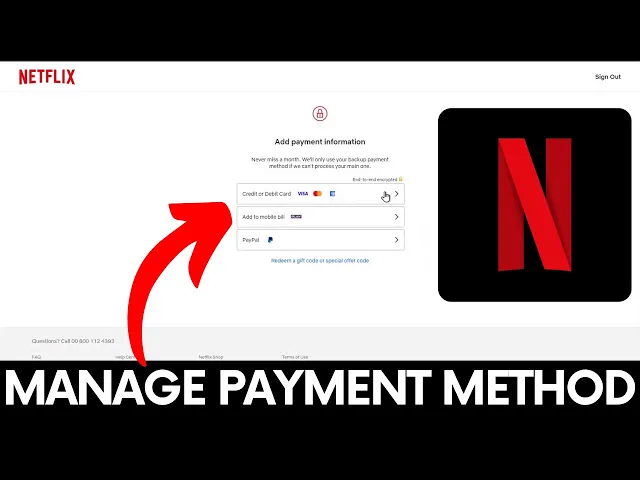 Video thumbnail for How to Manage Payment Method on Netflix? #netflix
