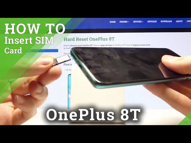 Video thumbnail for How to Insert Nano SIM Card in OnePlus 8T – SIM Card Installation
