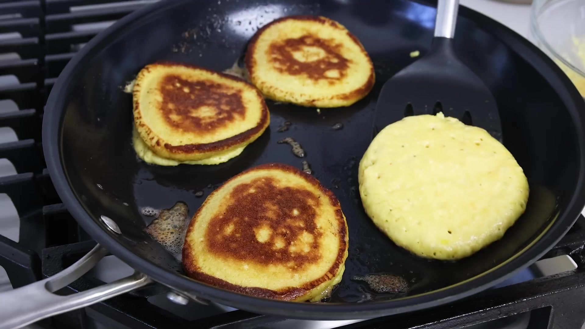 Video thumbnail for 46.LEMON RICOTTA PROTEIN PANCAKES for a High Protein Breakfast Idea! (1080p 24fps)
