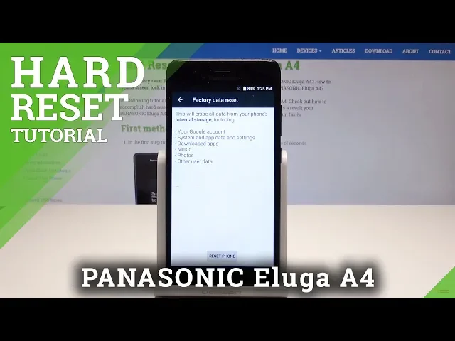 Video thumbnail for How to Hard Reset PANASONIC Eluga A4 - Factory Data Reset