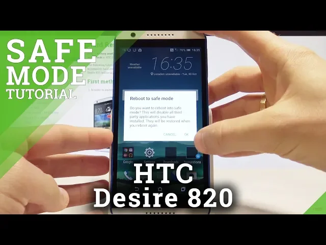 Video thumbnail for HTC Desire 820 SAFE MODE - How to Enter & Quit HTC Safe Mode