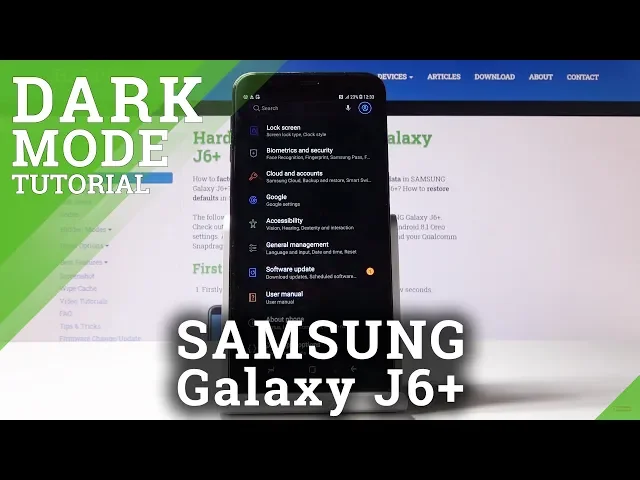 Video thumbnail for How to Invert Colors in SAMSUNG Galaxy J6+ - Activate Dark Mode