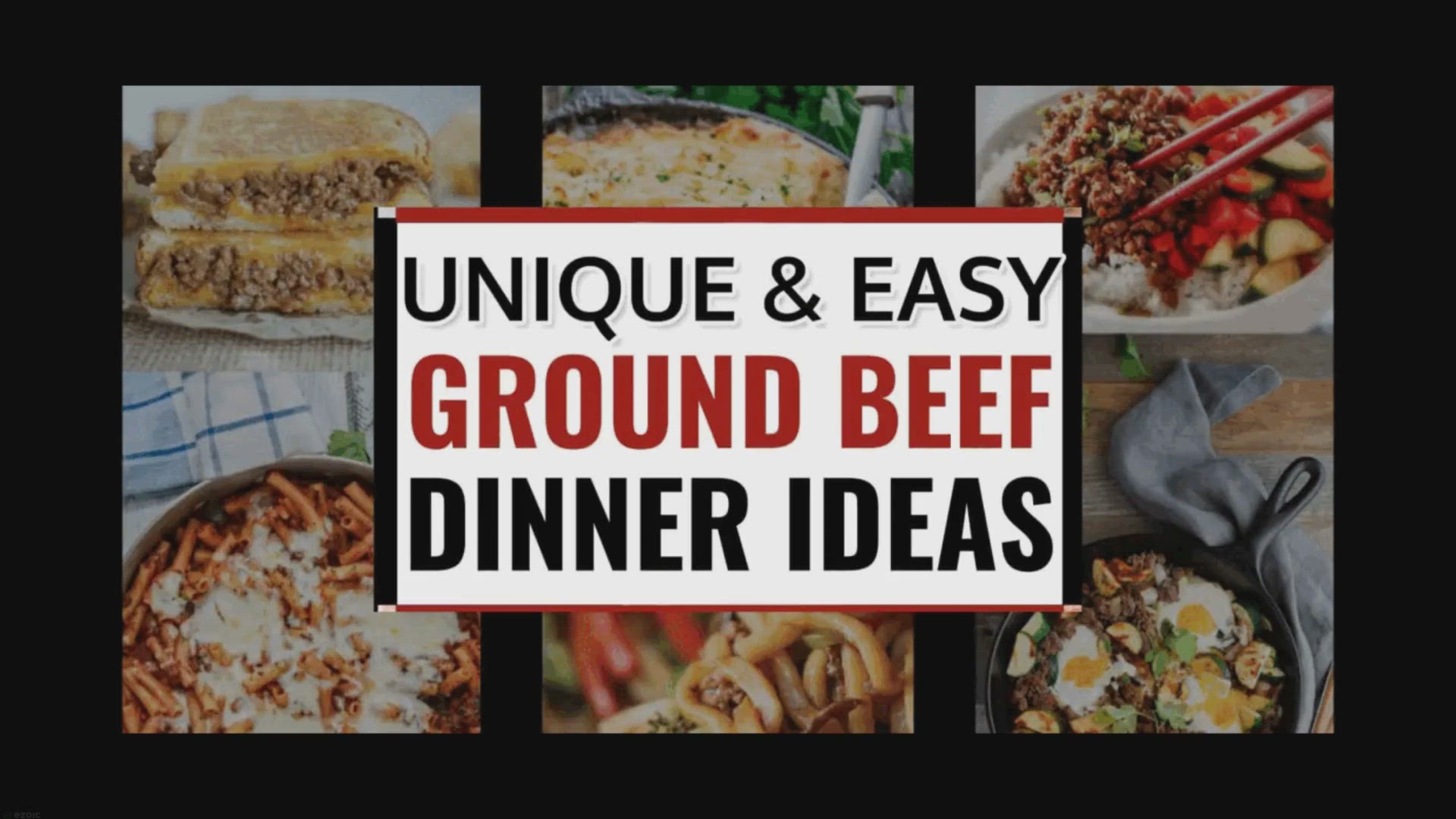 'Video thumbnail for Dinner Ideas With Ground Beef - 37 Cheap Easy Meals With Hamburger Meat'
