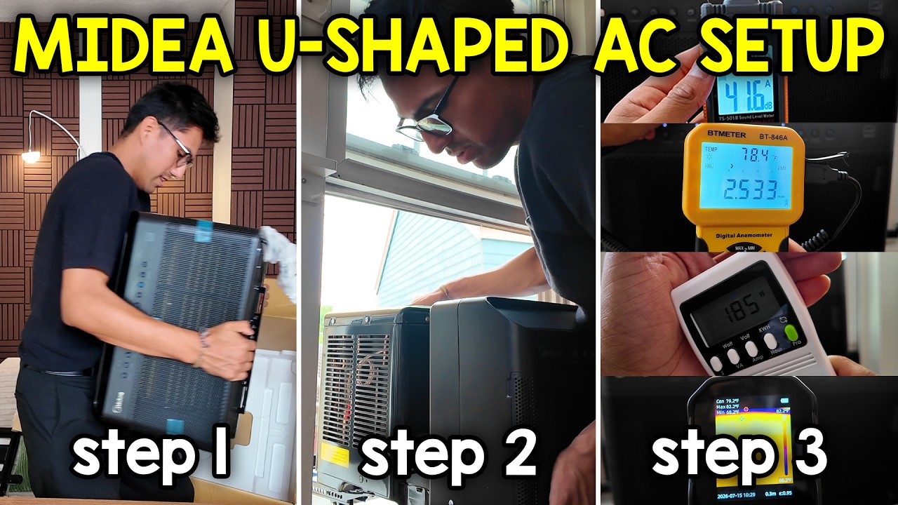 Video thumbnail for Midea U Shaped Window Air Conditioner Full Setup and Testing