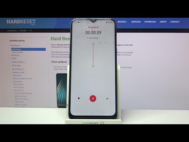 Video thumbnail for How to Record Sounds in Realme 5i?