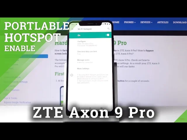 Video thumbnail for How to Create Portable Hotspot in ZTE Axon 9 Pro – Hotspot Options