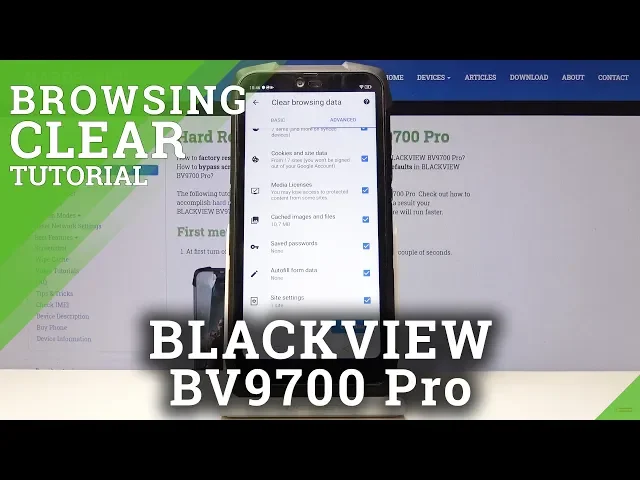 Video thumbnail for How to Clear Browser in BLACKVIEW BV9700 PRO - Delete History