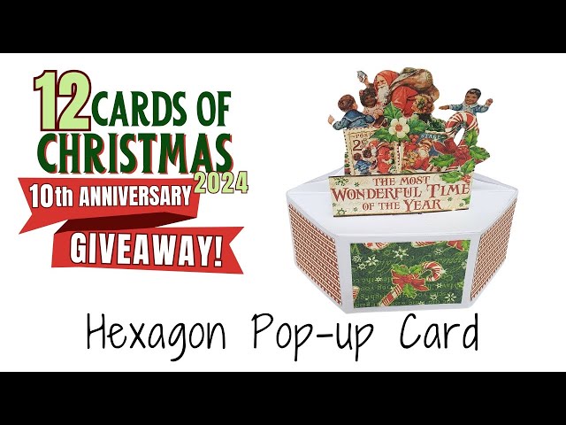 Video thumbnail for 12 Cards of Christmas 2024 - Hexagon Pop Up Card