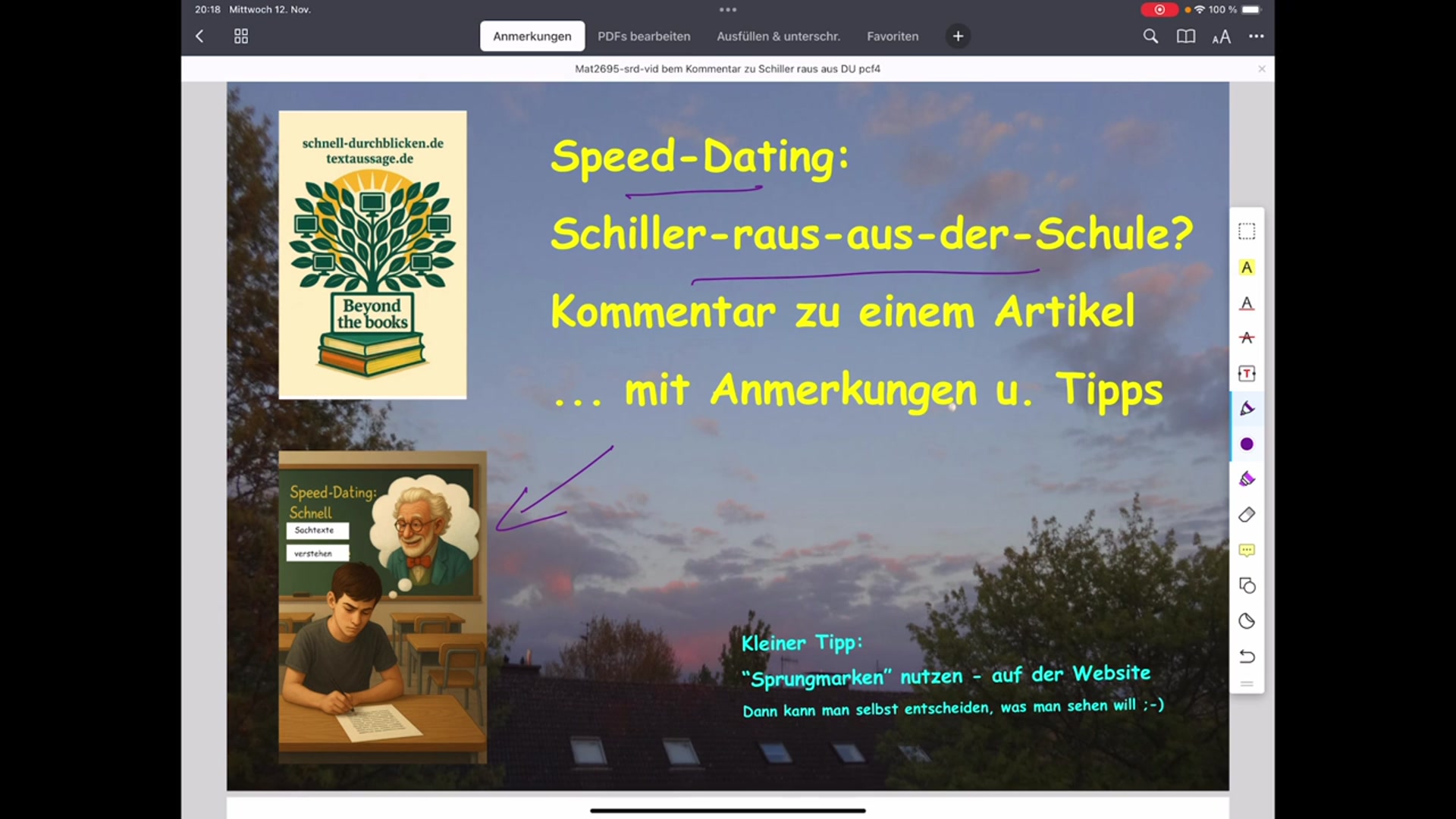Video thumbnail for Deutschunterricht ohne Schiller - Kommentar zu Volker Weidermanns Vorschlag