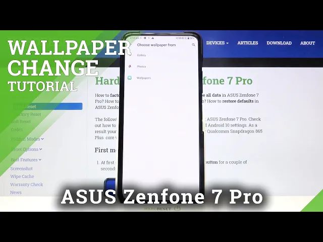 Video thumbnail for How to Change Wallpaper in ASUS Zenfone 7 Pro – Update Main Screen