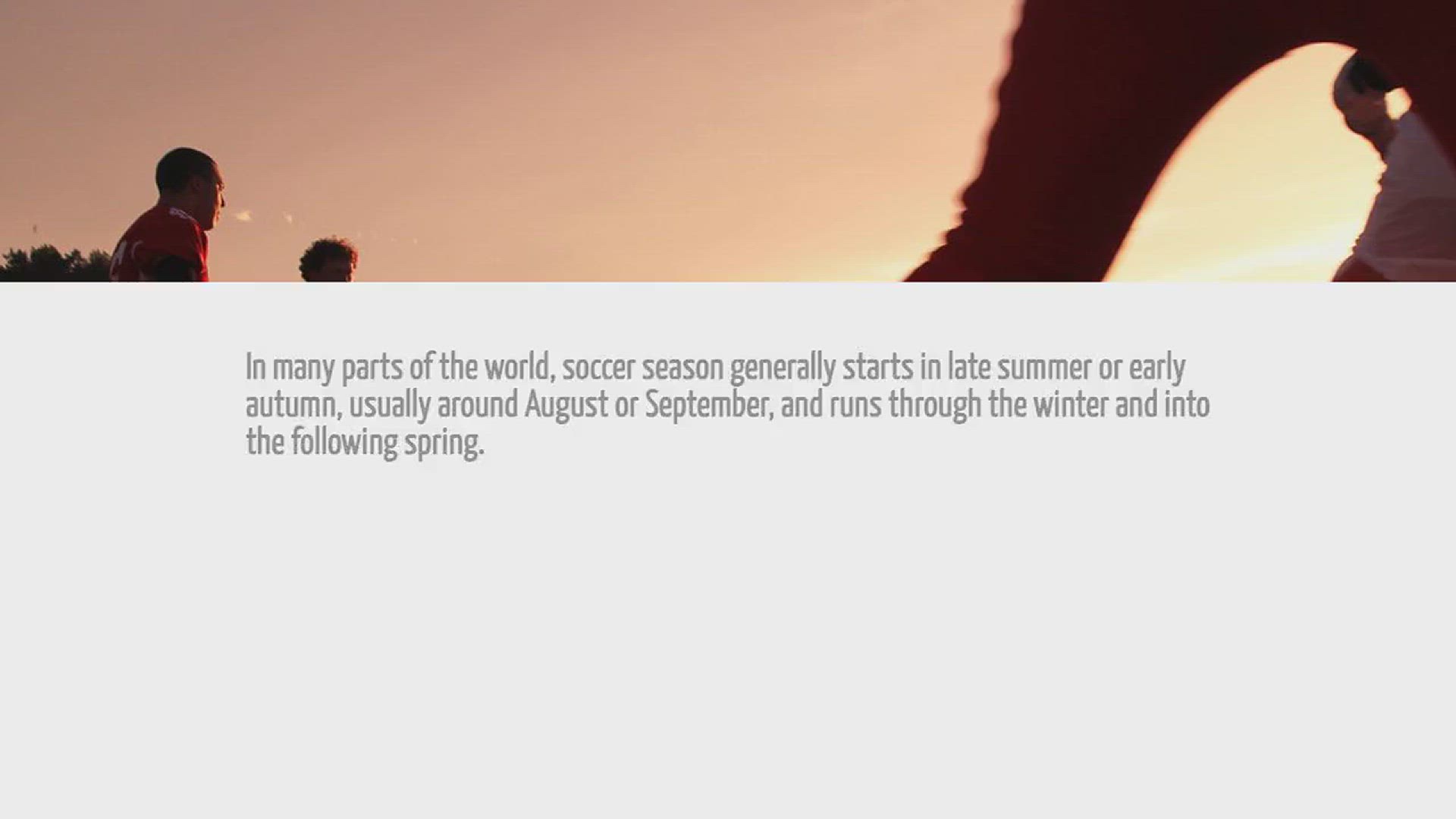 Video thumbnail for When Is Soccer Season