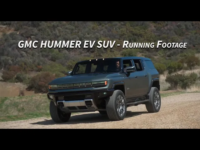 Video thumbnail for GMC HUMMER EV SUV - Running Footage