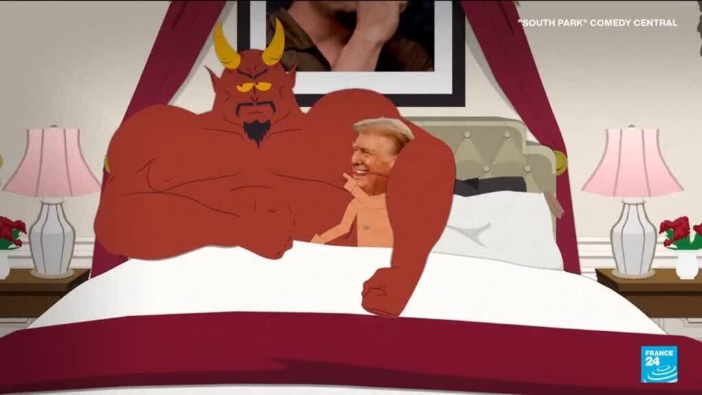 'Video thumbnail for South Park mocks Trump's ego, manhood and lawsuits in controversial return'