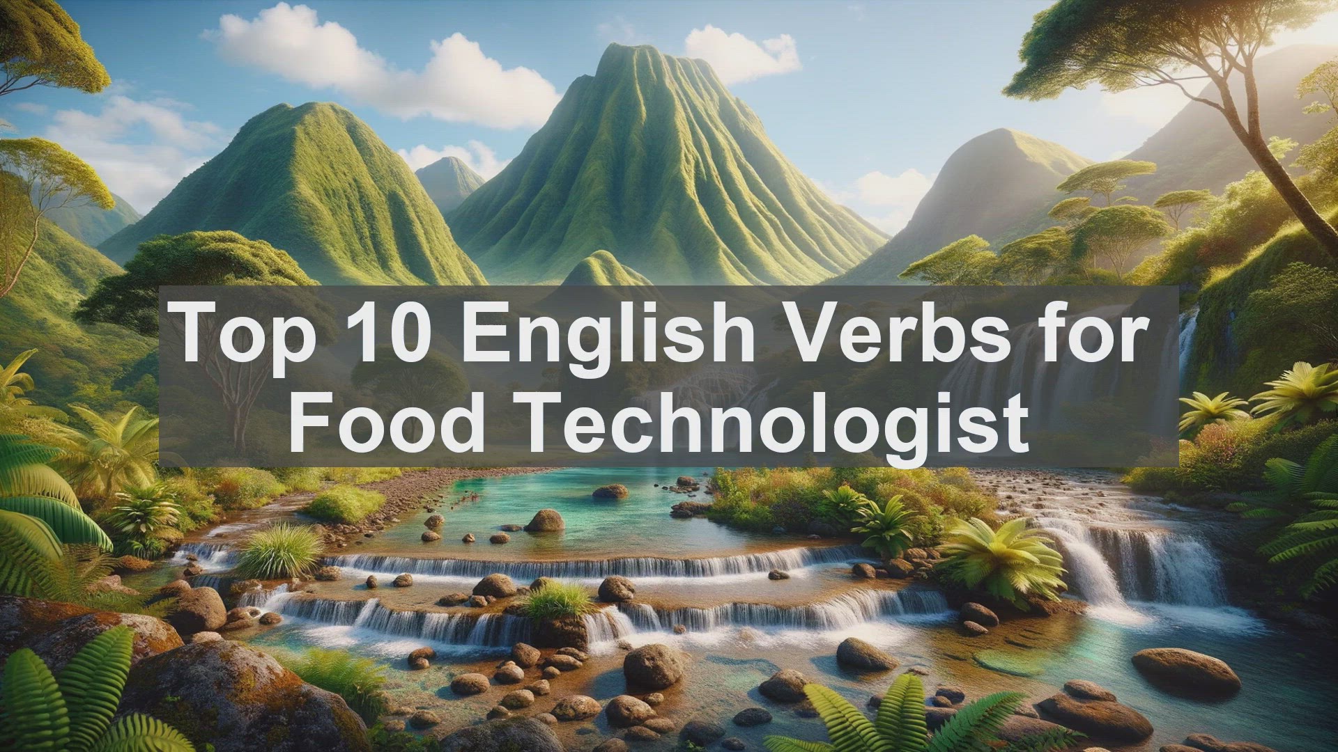 'Video thumbnail for Top 10 English Verbs for Food Technologist'