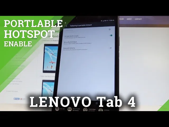 Video thumbnail for How to Enable Portable Hotspot on LENOVO Tab 4 LTE - Share Wi-Fi |HardReset.Info