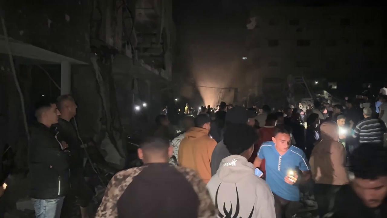 Video thumbnail for Israeli army bombs house in Gaza's Nuseirat refugee camp (2).