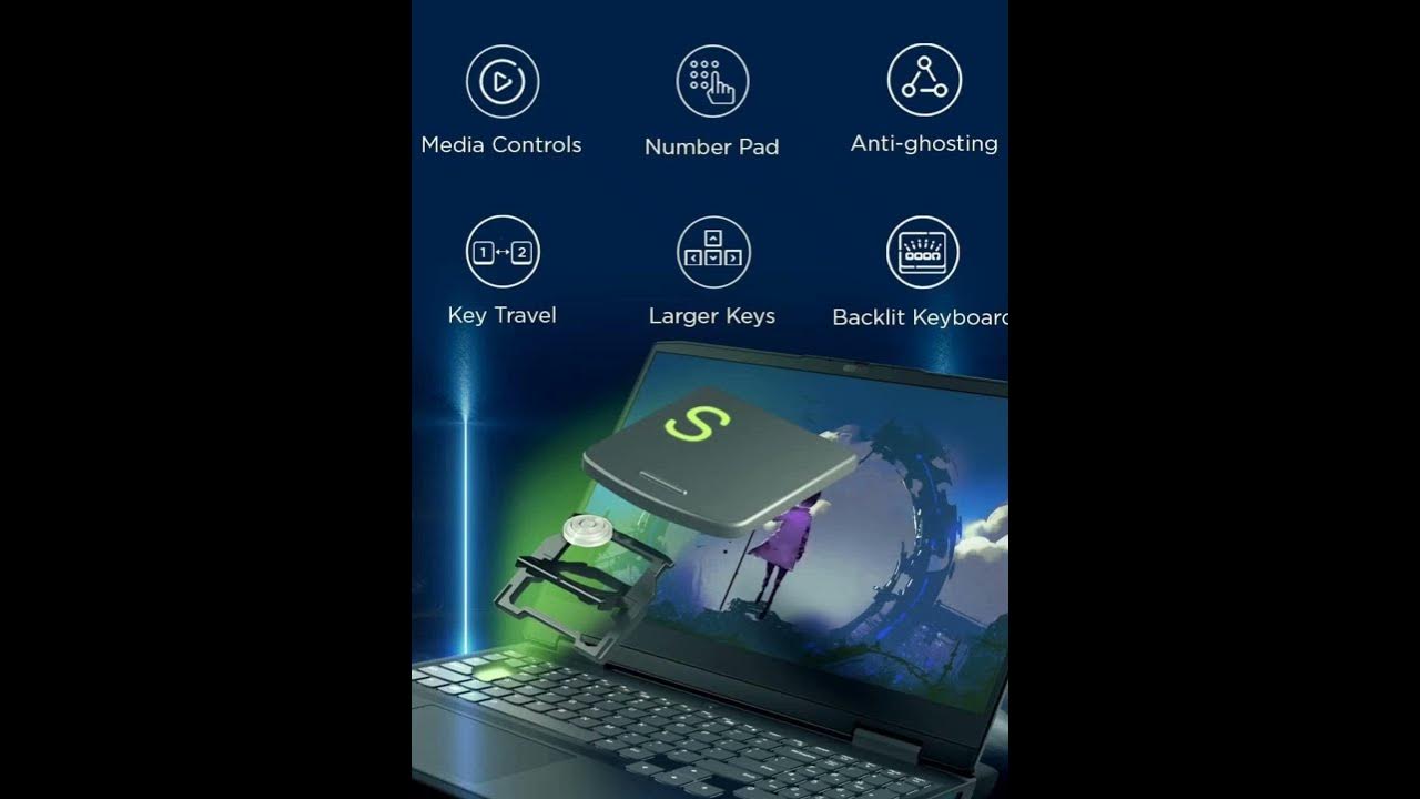 Video thumbnail for Lenovo IdeaPad Gaming 3 AMD Ryzen 5 6600H 15.6"  https://amzn.to/48D2X11 #laptop#amazondeals#lenovo