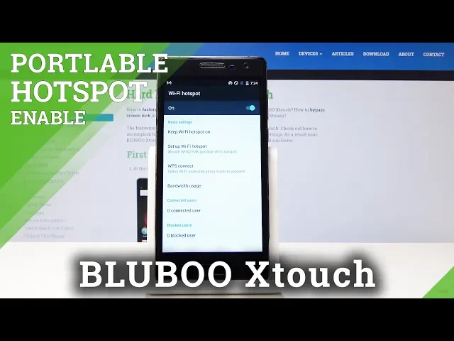 Video thumbnail for How to Activate Portable Hotspot in BLUBOO Xtouch - Set Up Wi-Fi Hotspot