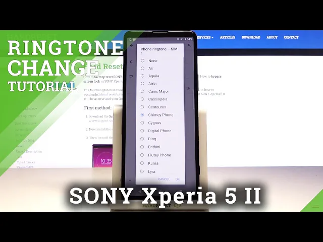 Video thumbnail for How to Change Ringtone in SONY Xperia 5 II – Open Ringtone List