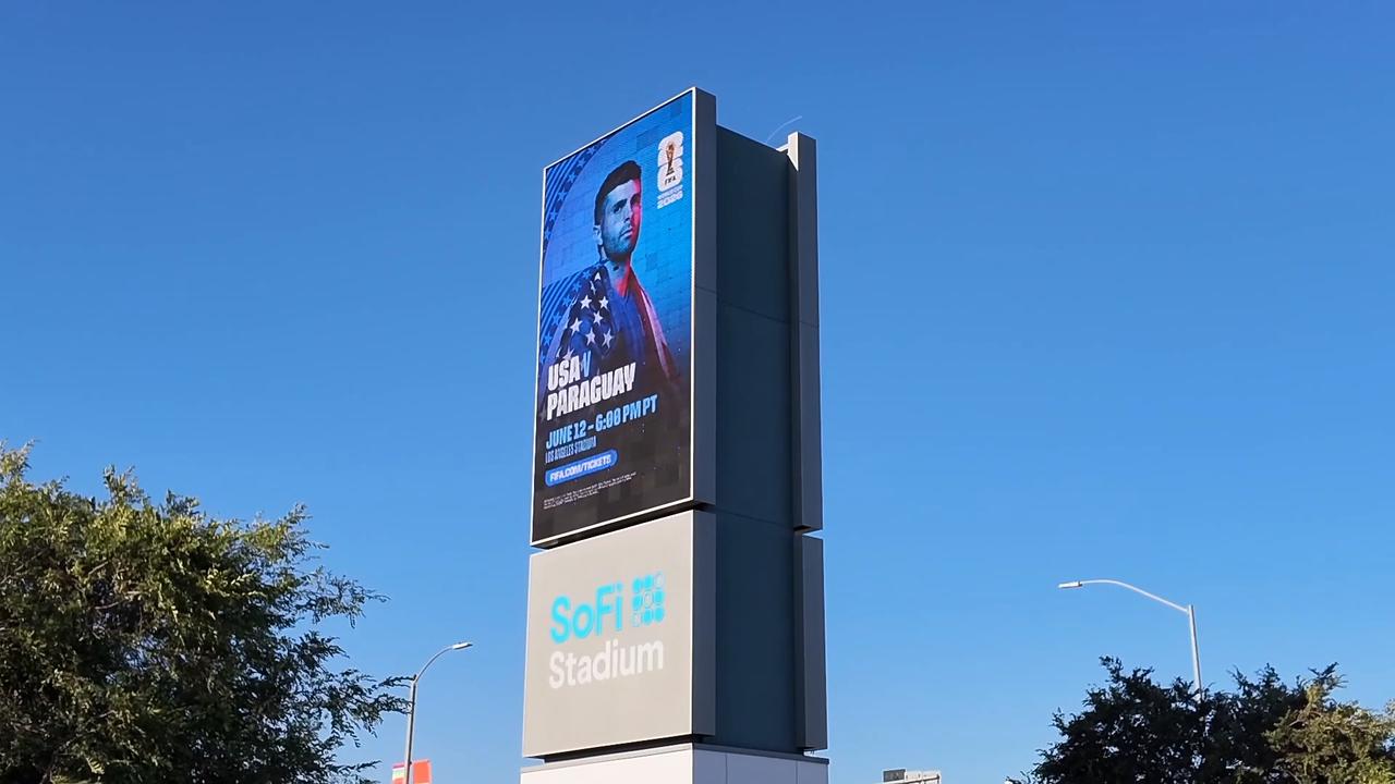 Video thumbnail for US: California's SoFi Stadium ready to host Iran’s first World Cup matches.